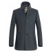 APTRO Men's Business Contrast Collar Single-breasted Wool Coat